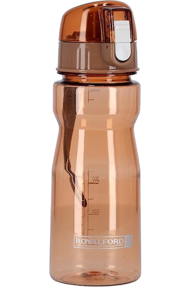 Royalford 550 ml Water Bottle With Volume Marker - Portable Bpa Free &amp; Frosted Polymer Plastic, Fas