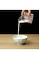 Azonee Clear Glass Milk Carton Cup &ndash; 13.4 Oz Microwavable Cute Peach Design, Mini Creamer Pitcher,