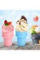 2PCS Ice Cream Cone Holder, Reusable Ice Cream Cones, Plastic Cream Cone, Holder for Kids, Cream Sn