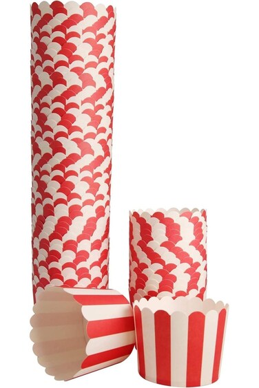 50pcs Cupcake Liners Stripes Baking Cups Muffin Liners Paper Cupcake Cases Unbleached Muffin Wrappe
