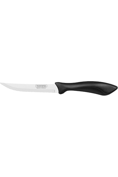 Tramontina Affilata 5 Inches Steak and Fruit Knife with Stainless Steel Blade and Black Polypropyle