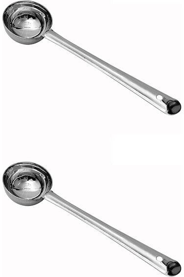 Garden Of Arts Stainless Steel Deep Ladle   Soup/Milk Ladle/Karchi   Cooking and Serving Spoon for