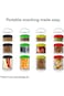 ALCOACH Snack Storage Container Stackable Snack Jar Snack Pot Tower Lock Stacking Container Stackab