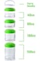 ALCOACH Snack Storage Container Stackable Snack Jar Snack Pot Tower Lock Stacking Container Stackab