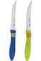 Royalford Stainless Steel Blade Fruit Knife Set (2 pc) - Stainless Steel Curved, Serrated Sharp Edg