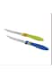 Royalford Stainless Steel Blade Fruit Knife Set (2 pc) - Stainless Steel Curved, Serrated Sharp Edg