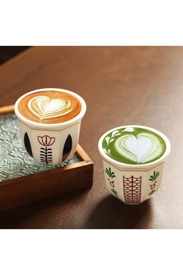 Middle East Style Ceramic Mug (Blue, 250)