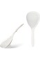 GNAFOTU 2 Pieces Strainer Scoop Colander Slotted Pasta Spoon Plastic Skimmer Spoon Colander Straine