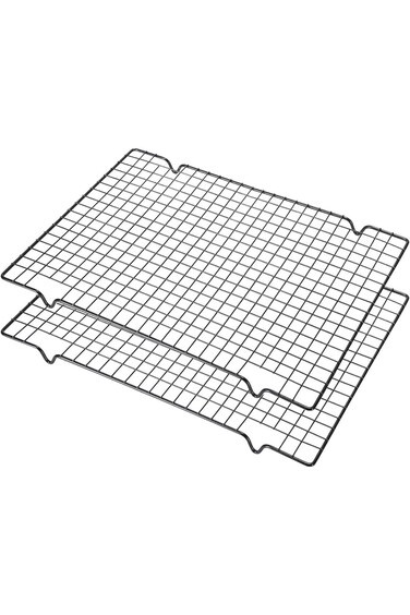 ECVV 2Pcs Cooling Rack &amp; Baking Rack - Heavy Duty 100% Stainless Steel Cookie Cooling Racks, Wire R