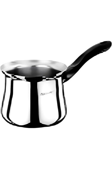 Hascevher Stainless Turkish Coffee pots cezve,150 ml, 18/10 Cr.Ni.Coffee Maker Milk pan (350ml)