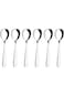 Tramontina Amazona 6 Pieces Stainless Steel Sugar Spoons with High Gloss Finish