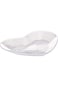 Hotpack Big Heart Shaped Plastic Clear Plates, 24 Pieces
