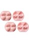 Tazweeq 4 Piece Madeleine Cake Mould, Silicone Heart Cake Pan, Non-Stick Madeleine Bakeware for Ove