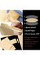 Rosy.Moment 12 Pieces Kraft Paper Bags with Matte Window, Zipper Lock Food Storage Sealable Bag Siz