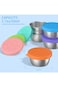 ALMEKAQUZ Salad Dressing Container To Go, 6Pack 1.7oz/50ml Reusable Small Condiment Containers with