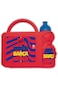 FCB Barcelona Kids Plastic Lunch Box and Water Bottle, Red