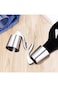 ZJR-KSA Wine Bottle Stopper Stainless Steel, Wine Bottle Plug with Silicone, Expanding Beverage Bot