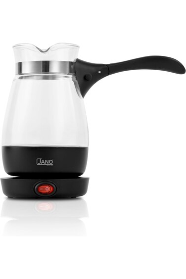 ماكينة قهوة كهربائية جانو 600 واط مع إبريق زجاجي وسعة 400 مل ولوحة تحكم سهلة
