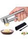 Mempedont Garlic Press Mincer - 304 Stainless Steel Garlic Crusher, Detachable, Heavy-duty, Rust Pr