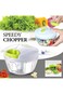Speedy Chopper Stainless Steel Blade Manual Mini Food Vegetable Pull Chopper, 400ml