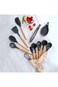 ALMEKAQUZ Silicone Cooking Utensils Set,Heat-resistant Kitchen Utensils Set with Holder for Nonstic