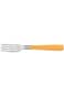 Tramontina New Kolor 12 Pieces Stainless Steel Table Forks Set with Orange Polypropylene Handles