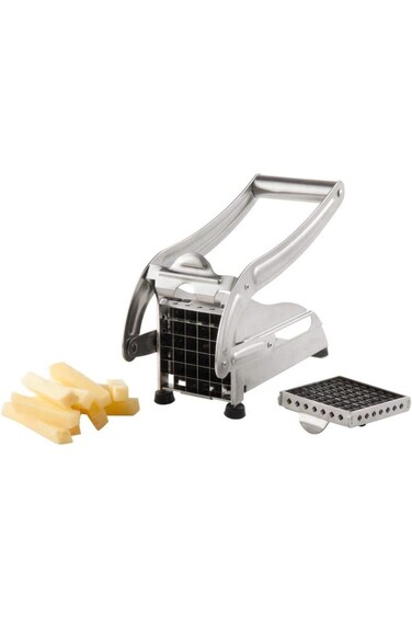 قطاعة رقائق البطاطس الأمريكية المصنوعة من الفولاذ المقاوم للصدأ مع شفرتين قابلتين للتبديل