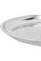 Bister High Quality Stainless Steel Round Food Serving Tray Silver, 40cm