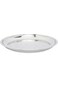 Bister High Quality Stainless Steel Round Food Serving Tray Silver, 40cm