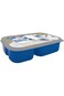 Realmadrid Kids Plastic Lunch Box 3 Compartment, Blue/Gray Blue 143844