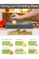 LIANJIN Vegetable Chopper, Multifunctional 15-in-1 Veggie Choppers Food Cutter Onion Mincer, Cutter