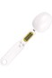 Digital Spoon Scale Kitchen Lab Electronic Measure Seasoning Weight White