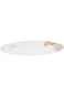 Royalford Opal Ware Oval Plate, 14-Inch Size, White