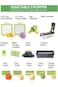 Vegetable Slicer 15 in 1 Multifunctional Vegetable Chopper Cutter Dicer Grater Shredder with Interc