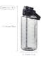 Ogetok 2L Large Water Bottle Black Half Gallon Water Jug, 68oz /2 Liter Sports Gym Drink Container,