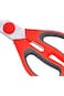 Delcasa 3-In-1 Kitchen Scissor with Stainless Steel Blades, 19.5 cm x 8 cm Size, Red