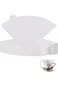 WEZCHUGHAOL Coffee Filters V60 Cone Paper White 100 Count 2-4 Cup Unbleached Paper Coffee Filters F