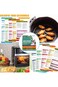 YelaJoy Air Fryer Magnetic Cheat Sheet Set Air Fryer Cheat Sheet Magnets Cooking Guide Booklet Air