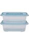 مجموعة من قطعتين من علب لوك آند لوك إيزي لوك المستطيلة بلون باستيل - أزرق HLE6300W