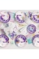 Unique Party Multicolour Unicorn 7" Plate, 8 Pack, Cardboard with Reinforced Edges, Paper Plate