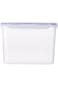 LocknLock Classics Slender Container, 2.4 Liter Capacity, Clear/Blue