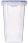 LocknLock Classics Slender Container, 2.4 Liter Capacity, Clear/Blue