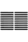 Hotpack Mini Rectangular Black Plates, 20 Pieces Set