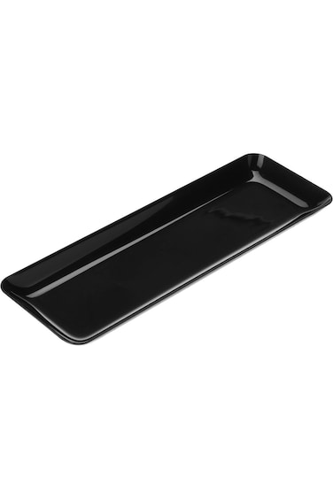 Hotpack Mini Rectangular Black Plates, 20 Pieces Set