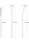Hiware Reusable Glass Straws Set, 5-piece Drinking Straws with Cleaning Brush, 10" x 10 mm, Dishwas