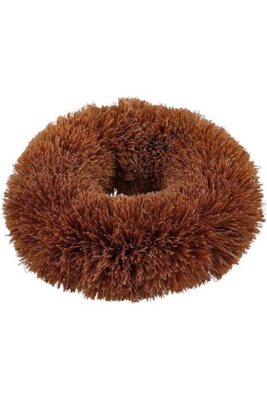 Natural Elements KitchenCraft Coconut Scourer, Coconut Fibres, Brown, 8.5 x 9 x 3 cm