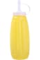 Lawazim Condiment Plastic Squeeze Container - 2 Piece 18x5cm Red &amp; Yellow - Refillable Sauce Bottle