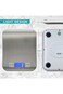 11lb / 5kg Kitchen Scale with 6 Units Tare Function &amp; LCD Display, 0.05oz/1g Stainless Steel Digita