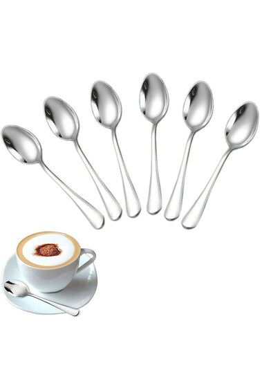 ToolHouse Stainless Steel Tea Spoons, Mini Spoons, Coffee Spoons, for Tea, Coffee, Breakfast and De
