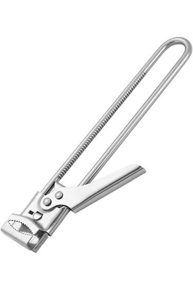 Bottle Opener, Adjustable Multifunctional Stainless Steel Can Opener, Jar Lid Clamp Hand, Manual, J